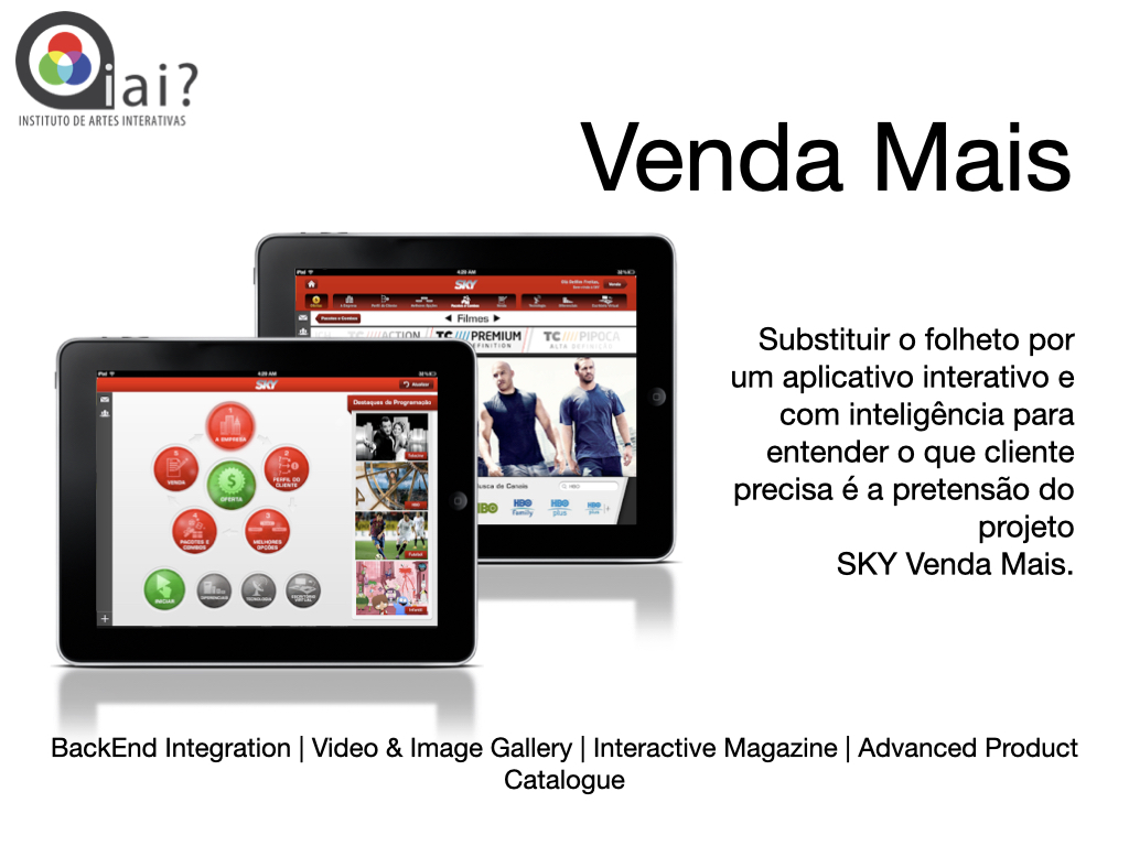 SKY — Venda Mais, catálogo de vendas no iPad