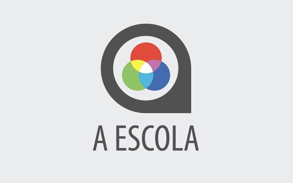 Slide da escola iAi? com logo e texto A Escola