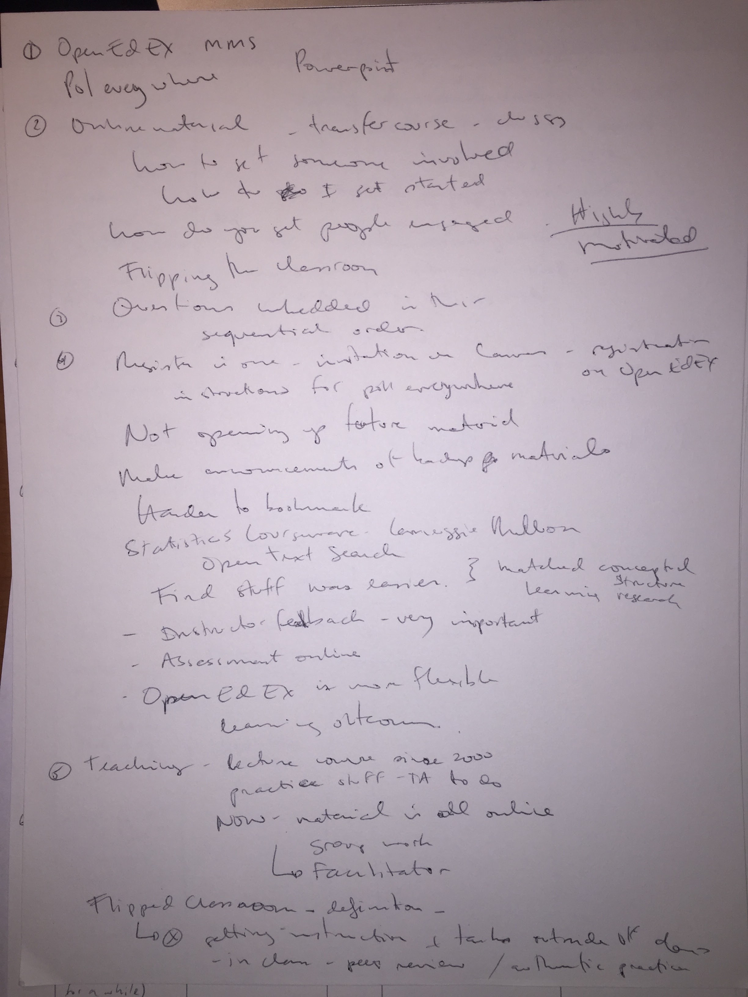 Learning Environments - Interview