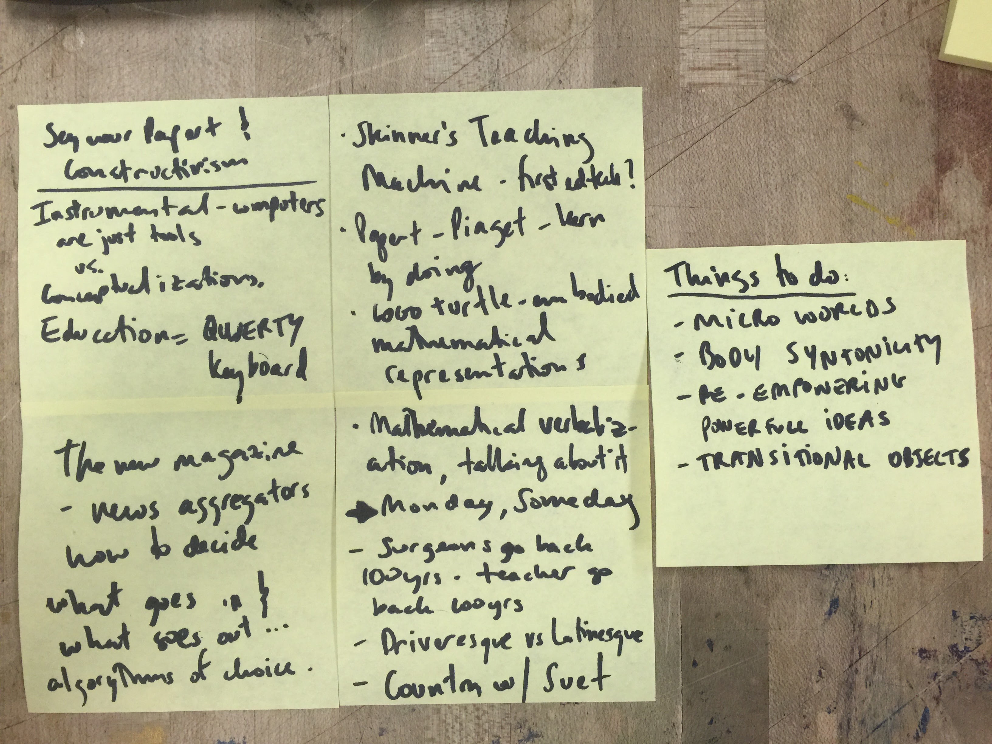 Beyond Bits and Atoms - Week 2 - Class Notes