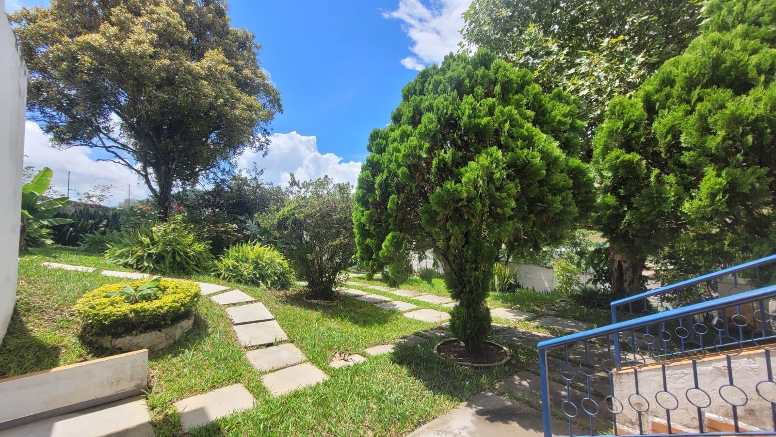 Jardim paisagístico com caminho de pedras